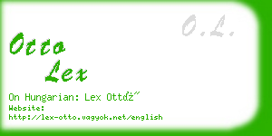 otto lex business card